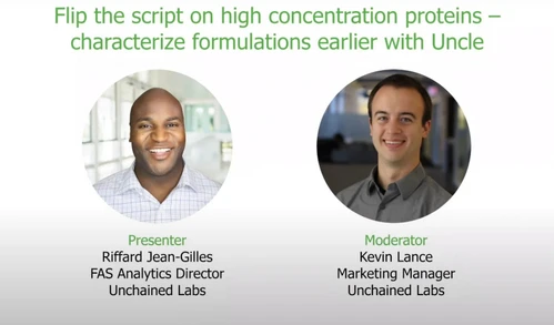 Flip the script on stability screening of high concentration proteins with Uncle