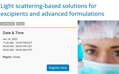 Light scattering-based solutions for excipients and advanced formulations
