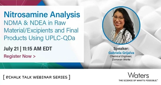 Nitrosamine Analysis (NDMA & NDEA) in Raw Materials/Excipients and Finished Product by UPLC-QDa