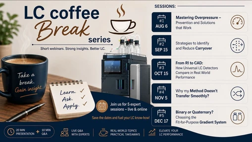 LC Coffee Breaks Free Webinar Series from Waters Corporation