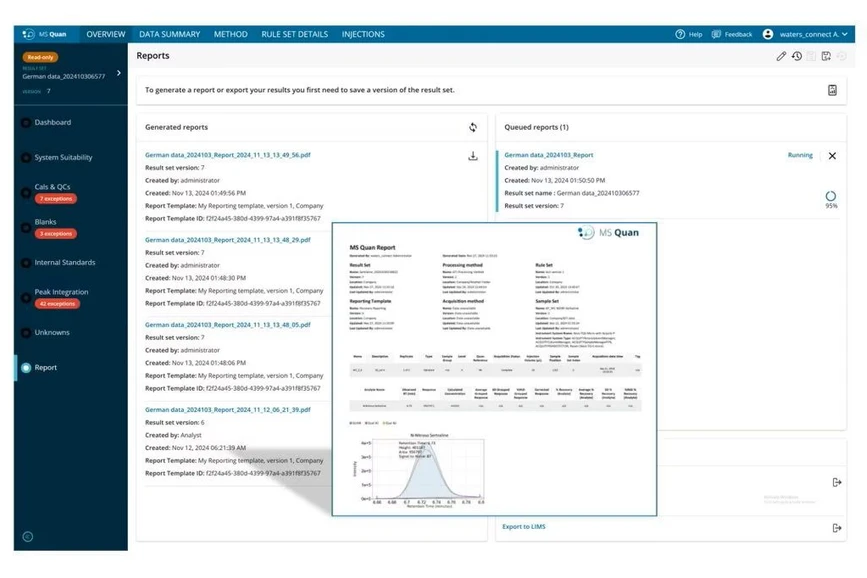 Waters: waters_connect for Quantitation: Take control of your data.