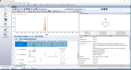 Wiley KnowItAll Analytical Edition Software